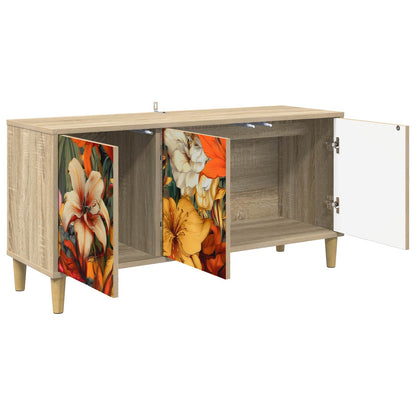 vidaXL TV Cabinet GENNEP 102 x 33 x 50 cm Sonoma Engineered Wood