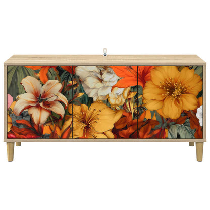vidaXL TV Cabinet GENNEP 102 x 33 x 50 cm Sonoma Engineered Wood
