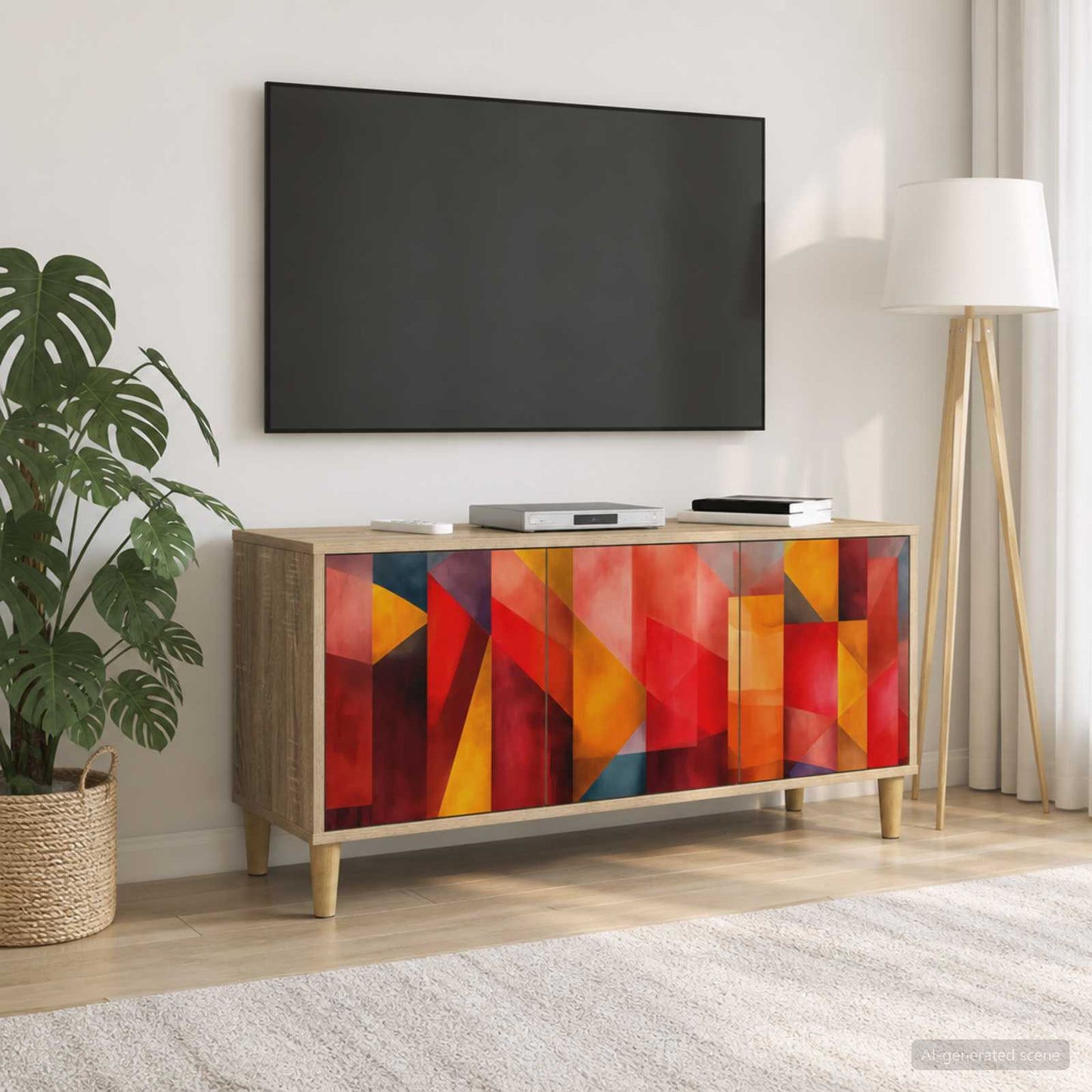 vidaXL TV Cabinet HEESCH 102 x 33 x 50 cm Sonoma Engineered Wood