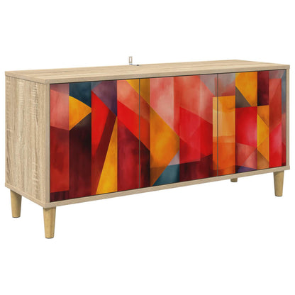 vidaXL TV Cabinet HEESCH 102 x 33 x 50 cm Sonoma Engineered Wood