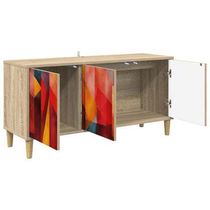 vidaXL TV Cabinet HEESCH 102 x 33 x 50 cm Sonoma Engineered Wood