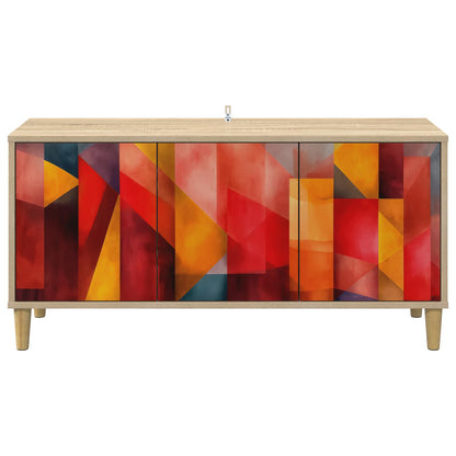 vidaXL TV Cabinet HEESCH 102 x 33 x 50 cm Sonoma Engineered Wood