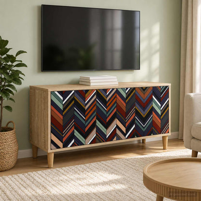 vidaXL TV Cabinet OMMEN 102 x 33 x 50 cm Sonoma Engineered Wood