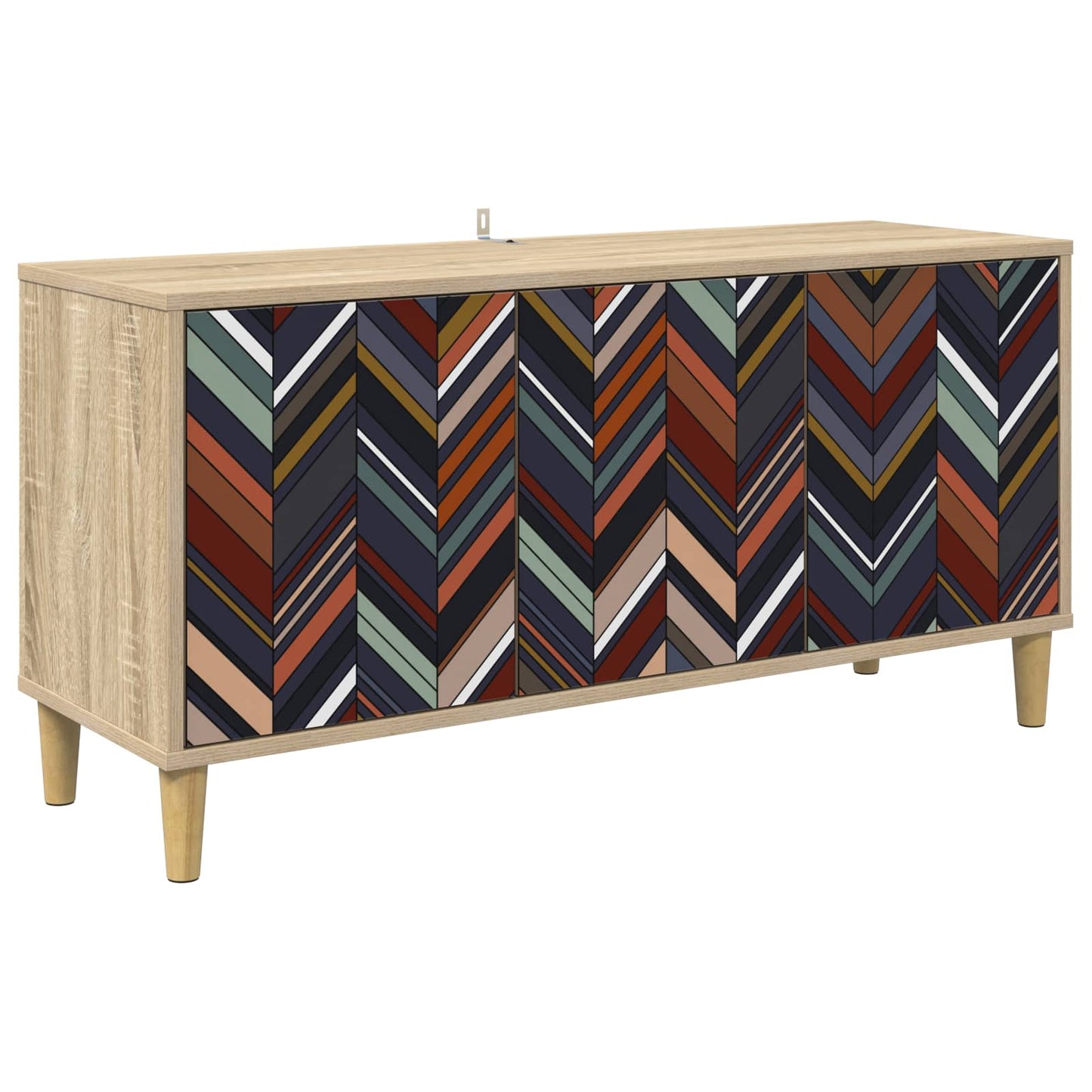 vidaXL TV Cabinet OMMEN 102 x 33 x 50 cm Sonoma Engineered Wood