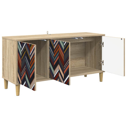 vidaXL TV Cabinet OMMEN 102 x 33 x 50 cm Sonoma Engineered Wood