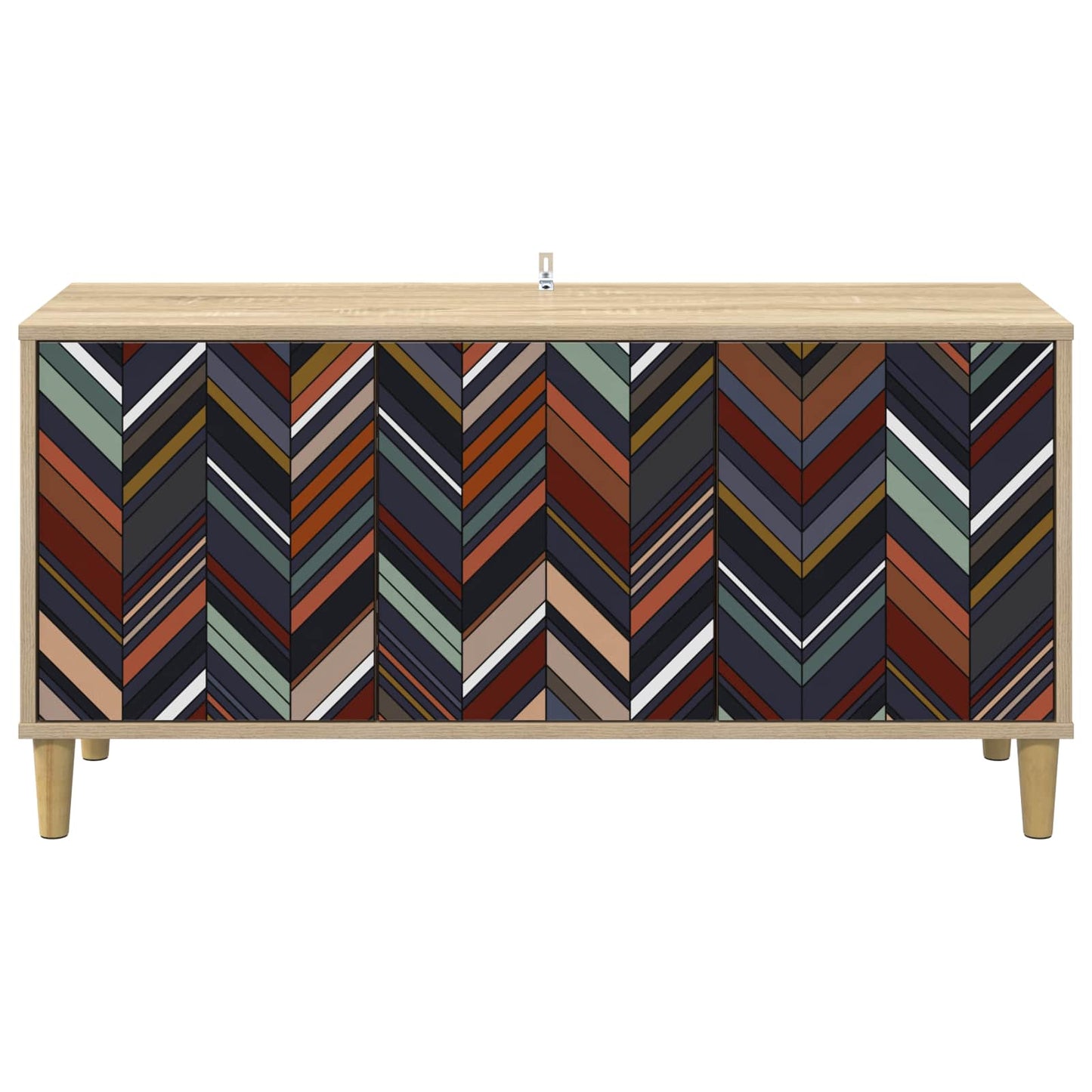vidaXL TV Cabinet OMMEN 102 x 33 x 50 cm Sonoma Engineered Wood