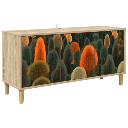 vidaXL TV Cabinet ZAANDAM 102 x 33 x 50 cm Sonoma Engineered Wood