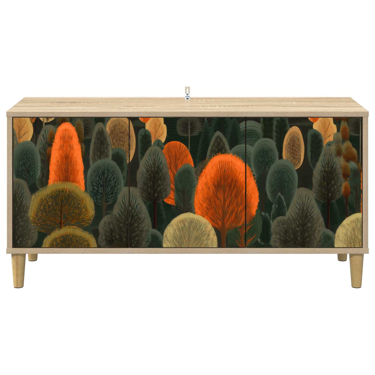 vidaXL TV Cabinet ZAANDAM 102 x 33 x 50 cm Sonoma Engineered Wood