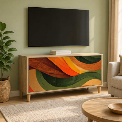 vidaXL TV Cabinet BONN 102 x 33 x 50 cm Sonoma Engineered Wood