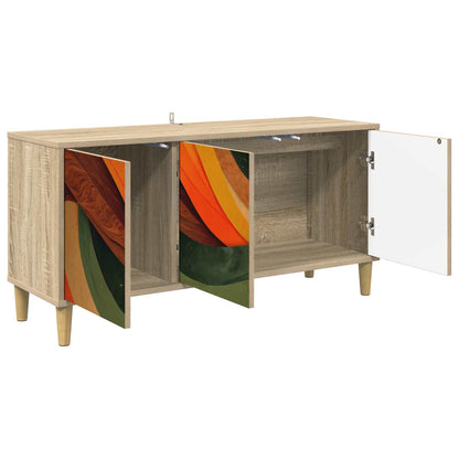 vidaXL TV Cabinet BONN 102 x 33 x 50 cm Sonoma Engineered Wood