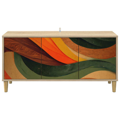 vidaXL TV Cabinet BONN 102 x 33 x 50 cm Sonoma Engineered Wood