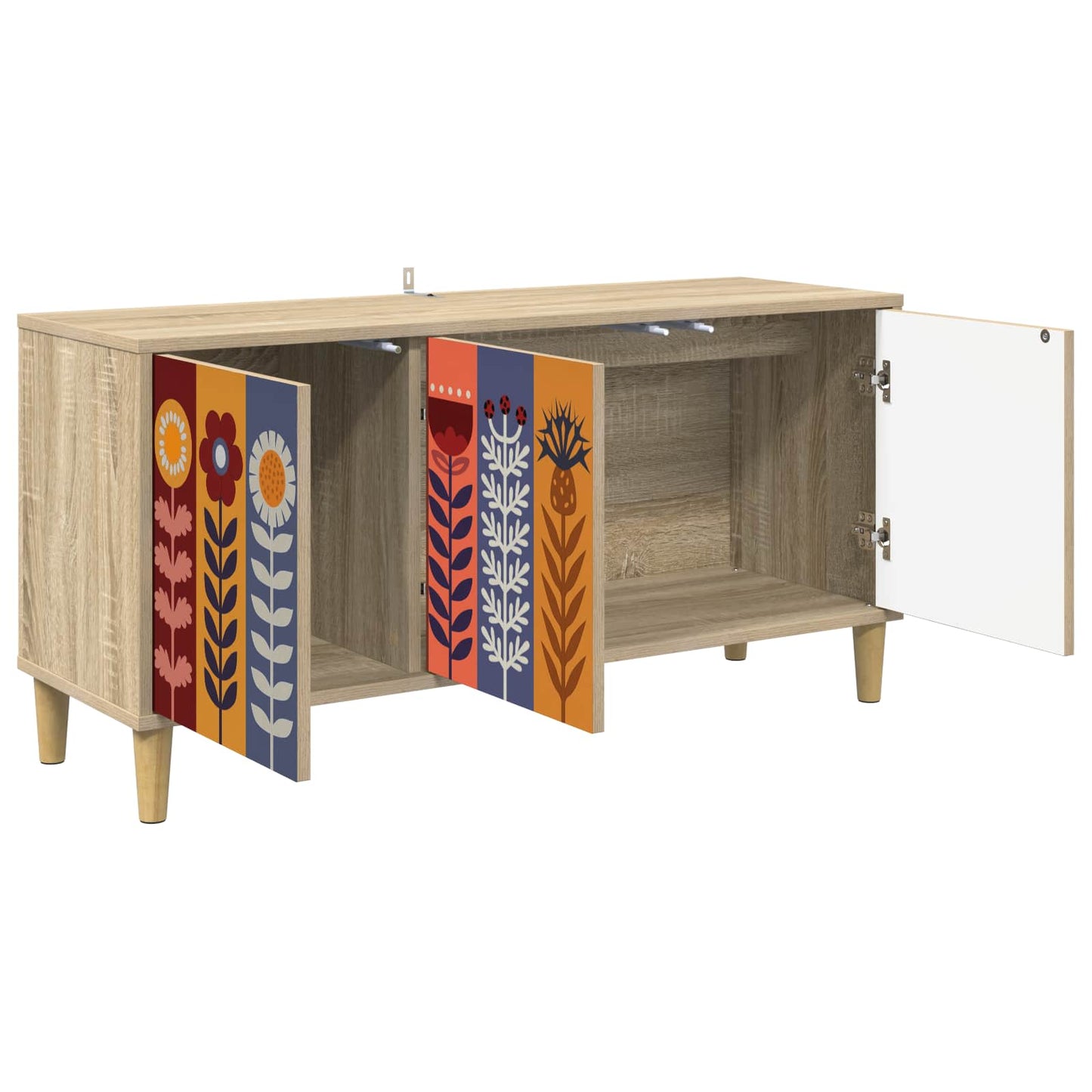 vidaXL TV Cabinet ESSEN 102 x 33 x 50 cm Sonoma Engineered Wood