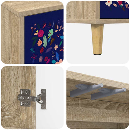 vidaXL TV Cabinet MAINZ 102 x 33 x 50 cm Sonoma Engineered Wood