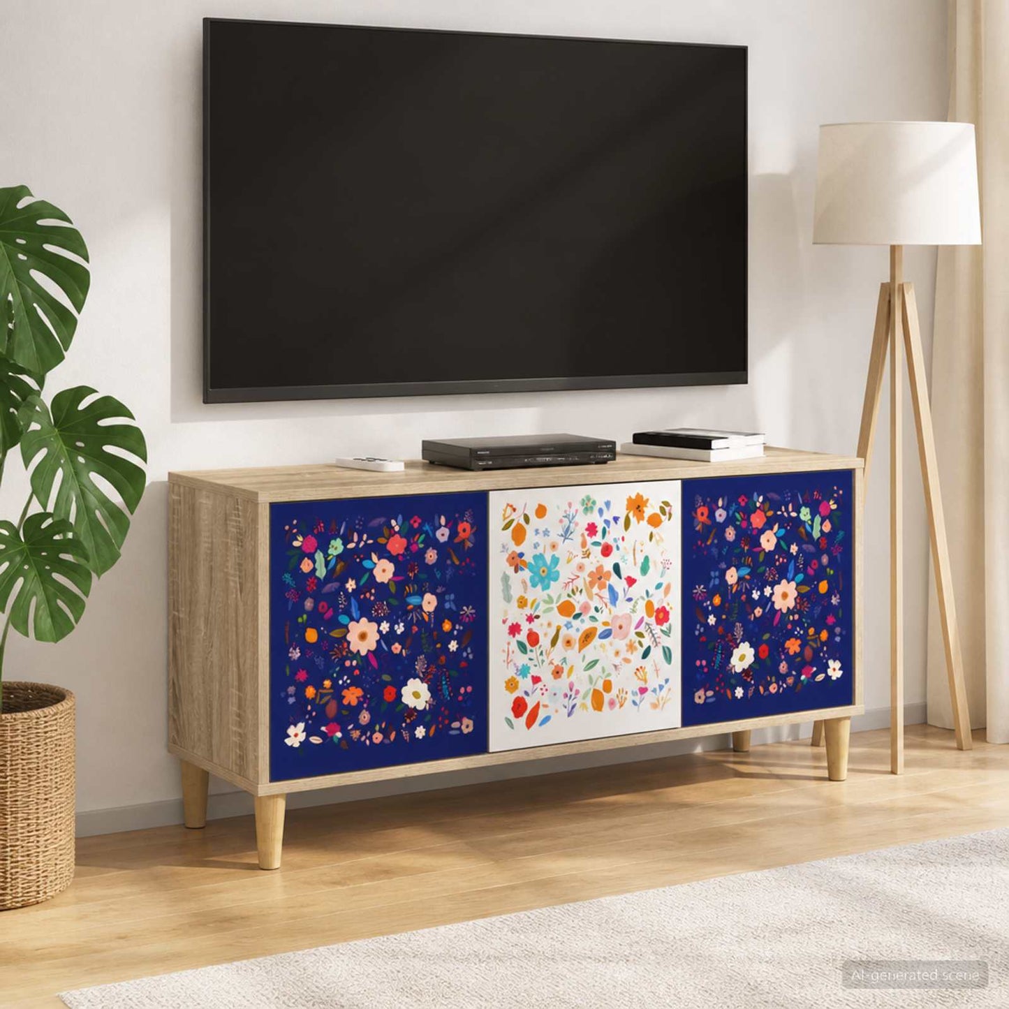 vidaXL TV Cabinet MAINZ 102 x 33 x 50 cm Sonoma Engineered Wood