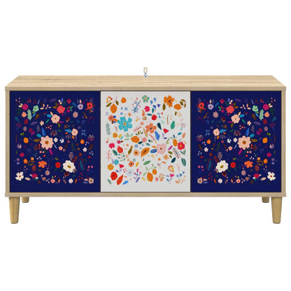 vidaXL TV Cabinet MAINZ 102 x 33 x 50 cm Sonoma Engineered Wood