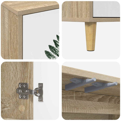 vidaXL TV Cabinet HANAU 102 x 33 x 50 cm Sonoma Engineered Wood