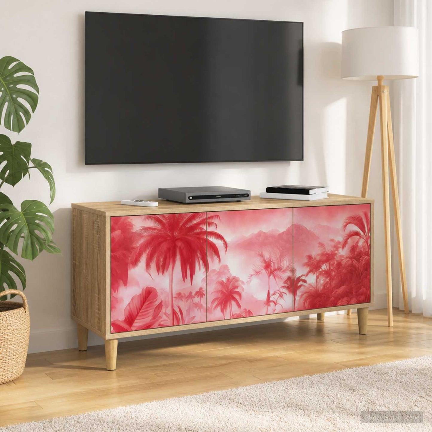 vidaXL TV Cabinet AACHEN 102 x 33 x 50 cm Sonoma Engineered Wood