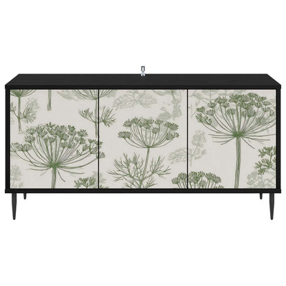 vidaXL TV Cabinet GOTHA 102 x 33 x 51 cm Black Oak Engineered Wood