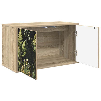 vidaXL Wall-mounted TV Cabinet RHENEN 69 x 33 x 40 cm Sonoma Oak