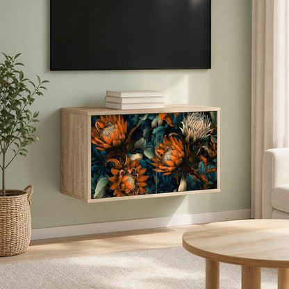 vidaXL Wall-mounted TV Cabinet LOCHEM 69 x 33 x 40 cm Sonoma Oak