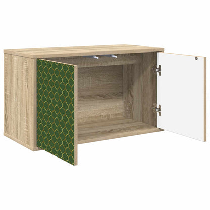vidaXL Wall-mounted TV Cabinet GELEEN 69 x 33 x 40 cm Sonoma Oak