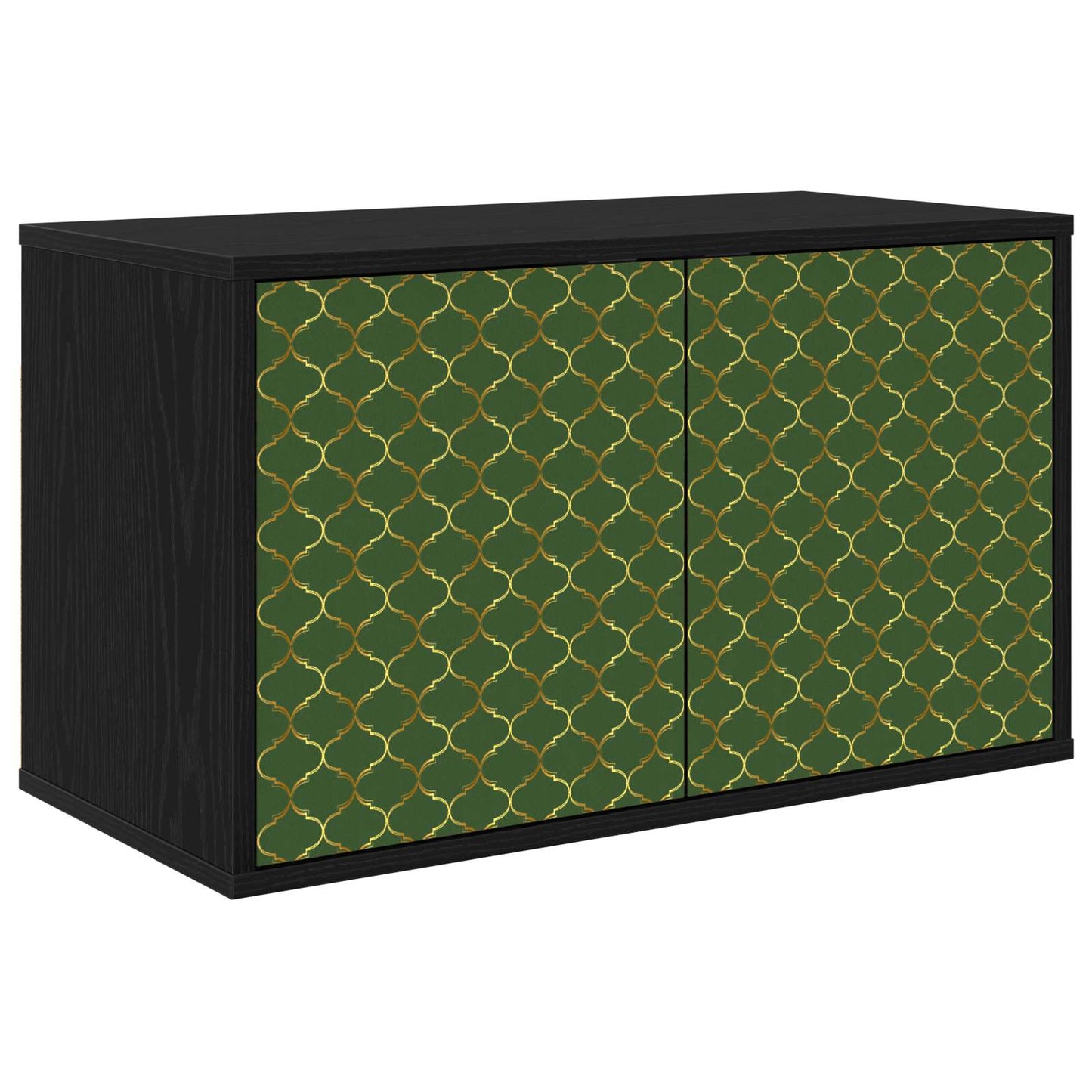 vidaXL Wall-mounted TV Cabinet GELEEN 69 x 33 x 40 cm Black Oak