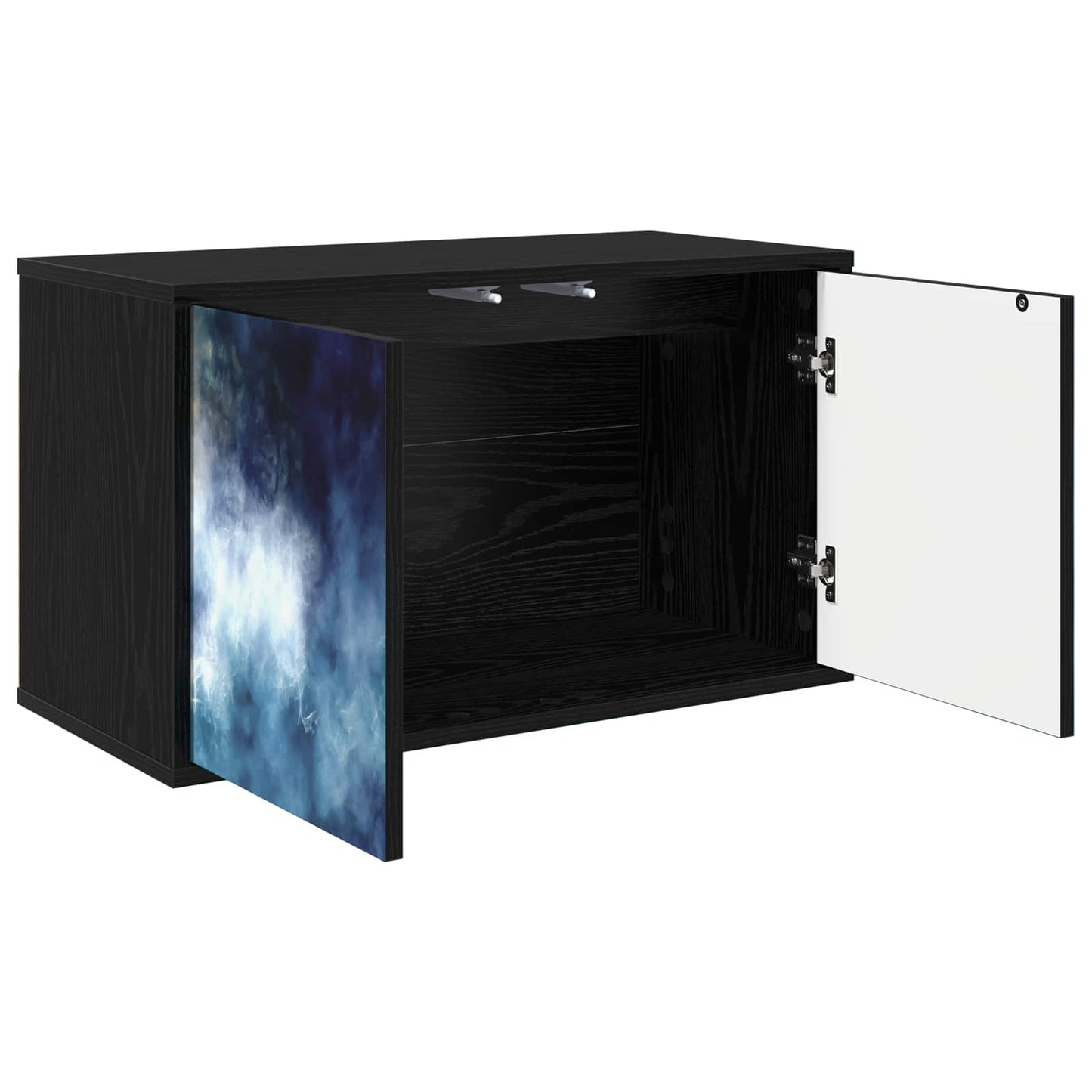 vidaXL Wall-mounted TV Cabinet RAALTE 69 x 33 x 40 cm Black Oak