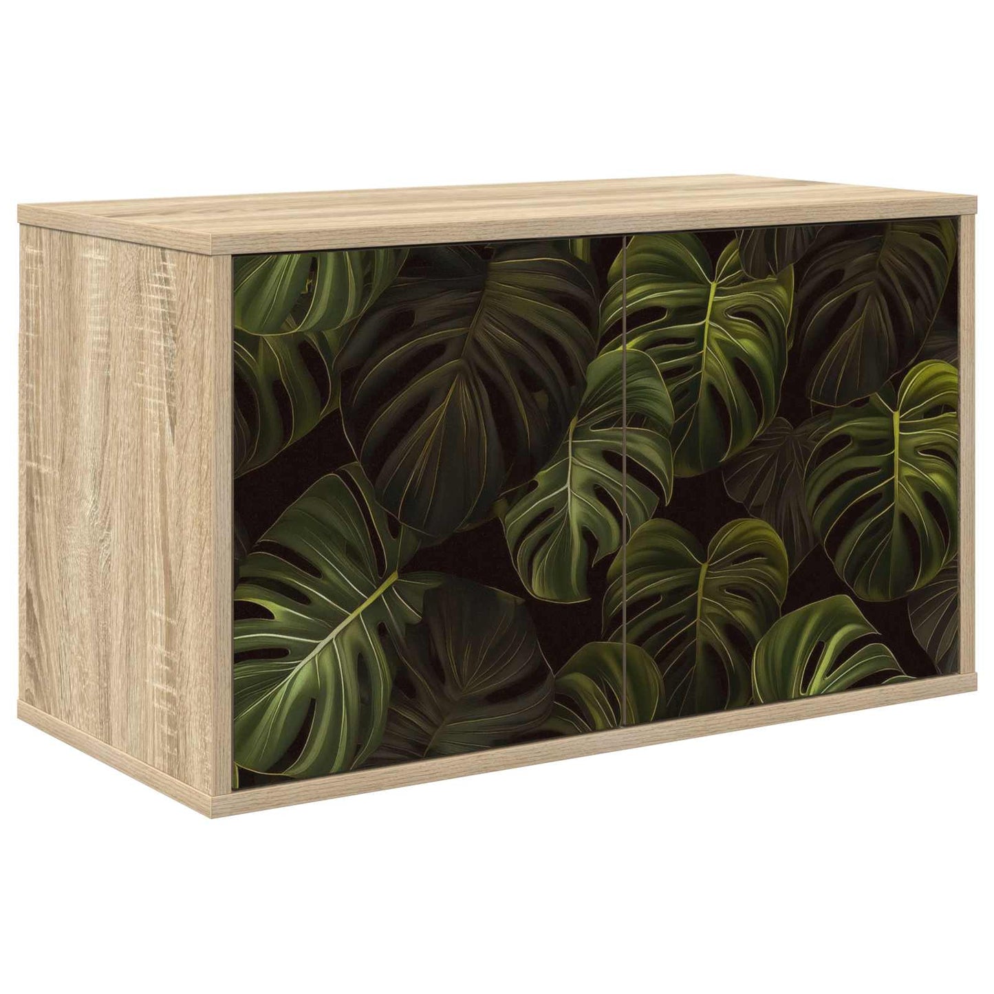 vidaXL Wall-mounted TV Cabinet ELBURG 69 x 33 x 40 cm Sonoma Oak