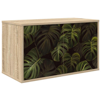 vidaXL Wall-mounted TV Cabinet ELBURG 69 x 33 x 40 cm Sonoma Oak