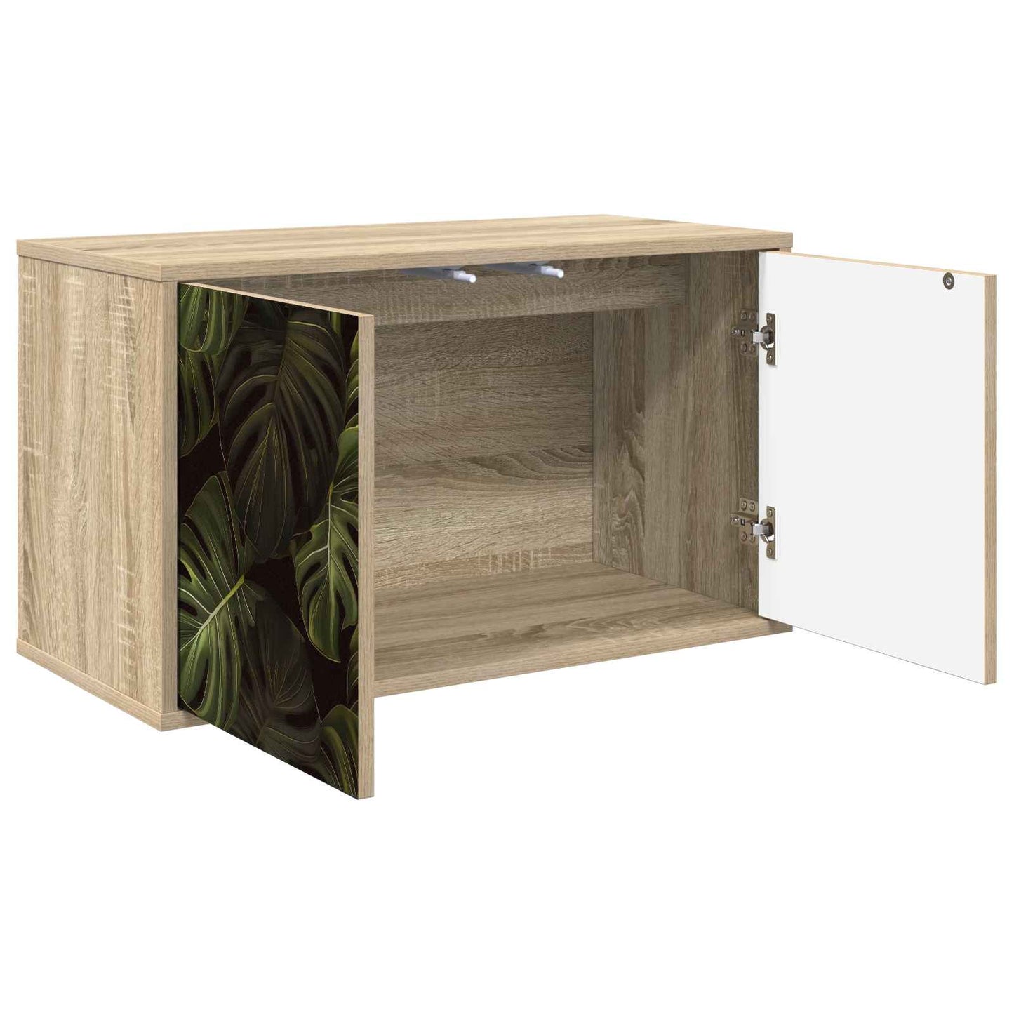 vidaXL Wall-mounted TV Cabinet ELBURG 69 x 33 x 40 cm Sonoma Oak