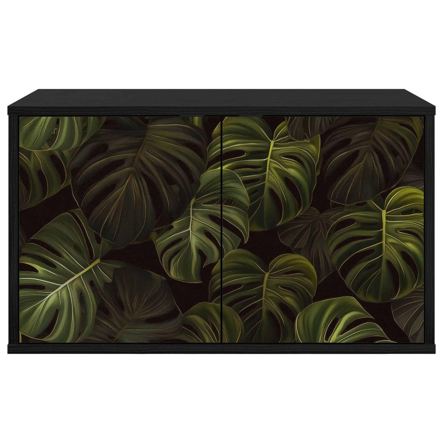 vidaXL Wall-mounted TV Cabinet ELBURG 69 x 33 x 40 cm Black Oak