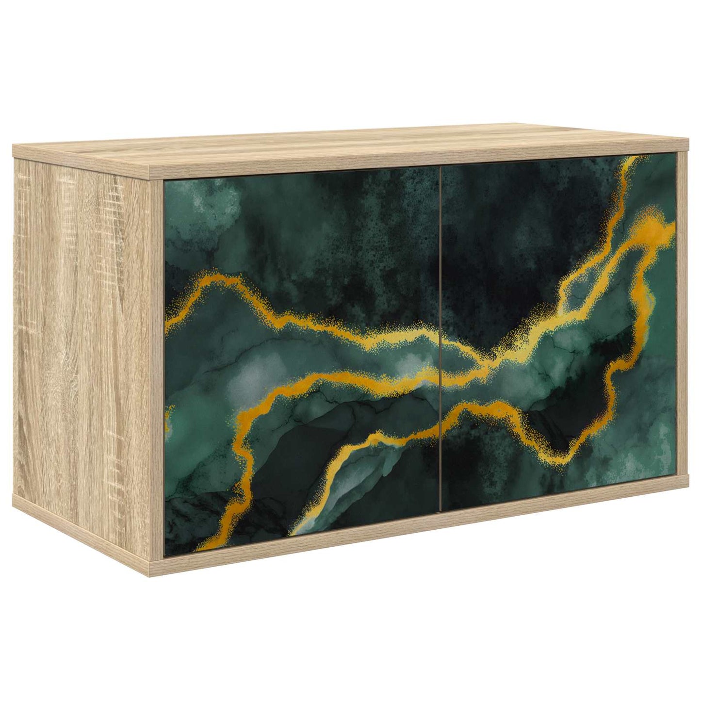 vidaXL Wall-mounted TV Cabinet WIJHE 69 x 33 x 40 cm Sonoma Oak