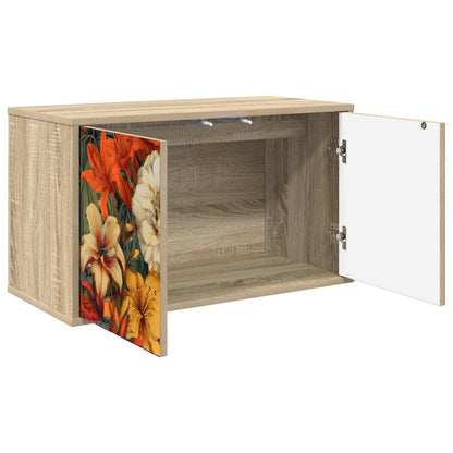vidaXL Wall-mounted TV Cabinet GENNEP 69 x 33 x 40 cm Sonoma Oak