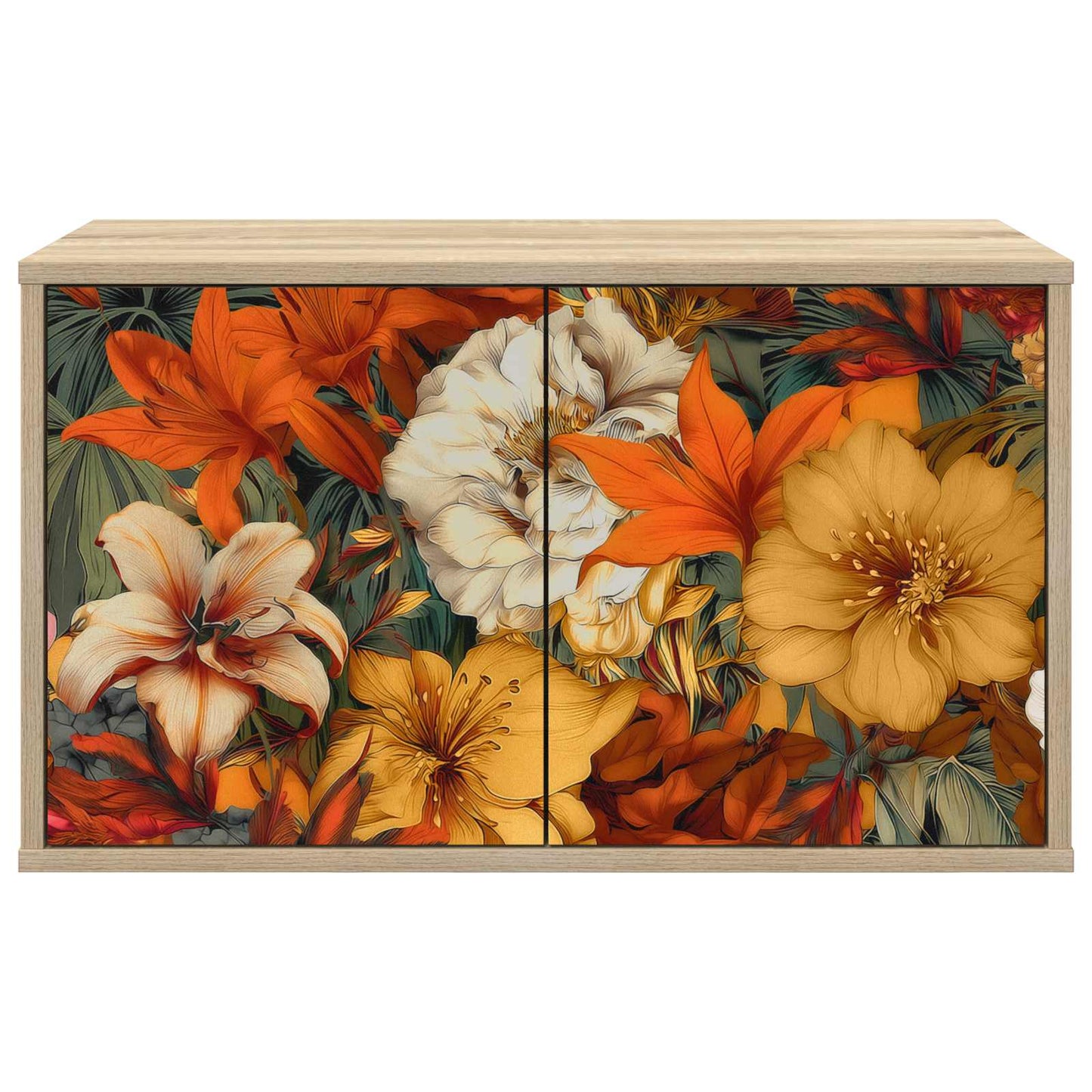 vidaXL Wall-mounted TV Cabinet GENNEP 69 x 33 x 40 cm Sonoma Oak
