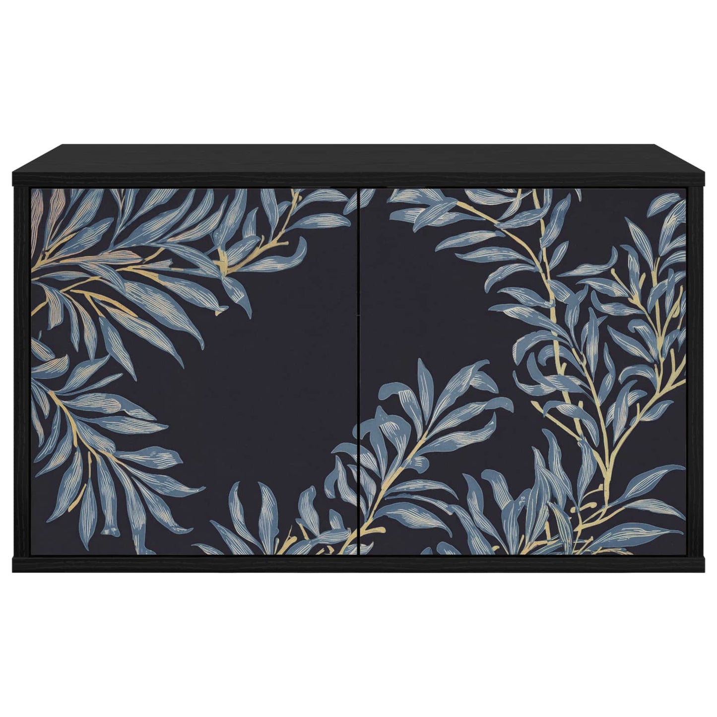 vidaXL Wall-mounted TV Cabinet DOKKUM 69 x 33 x 40 cm Black Oak