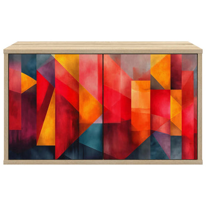 vidaXL Wall-mounted TV Cabinet HEESCH 69 x 33 x 40 cm Sonoma Oak