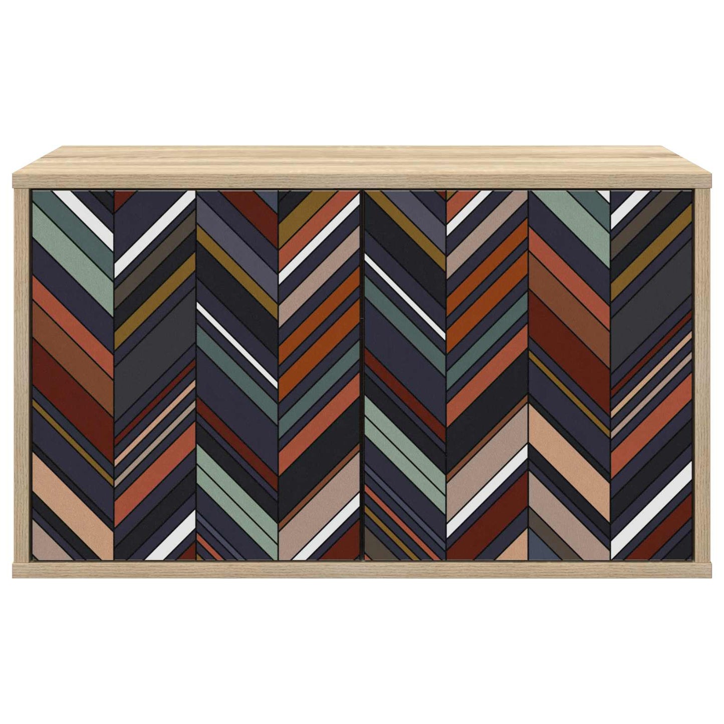 vidaXL Wall-mounted TV Cabinet OMMEN 69 x 33 x 40 cm Sonoma Oak