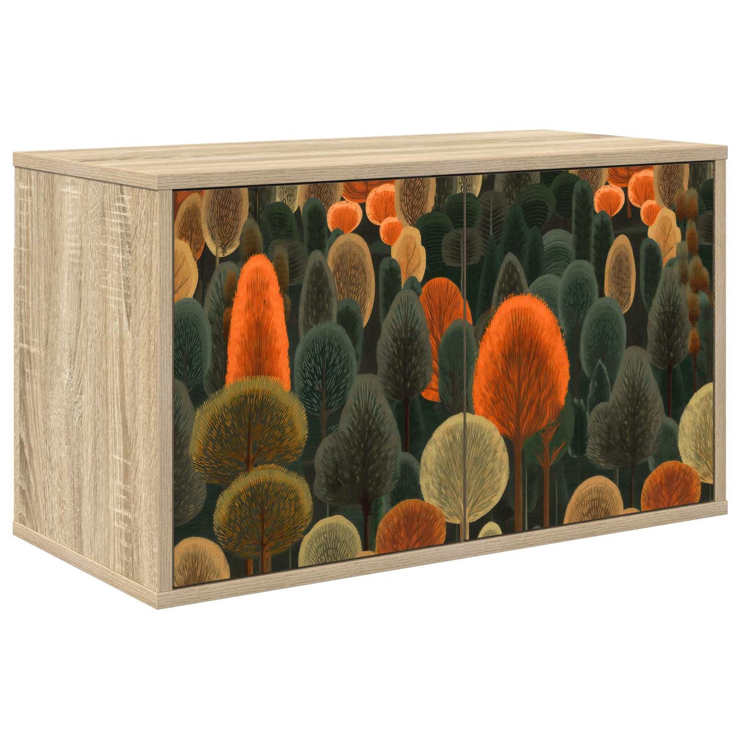 vidaXL Wall-mounted TV Cabinet ZAANDAM 69 x 33 x 40 cm Sonoma Oak