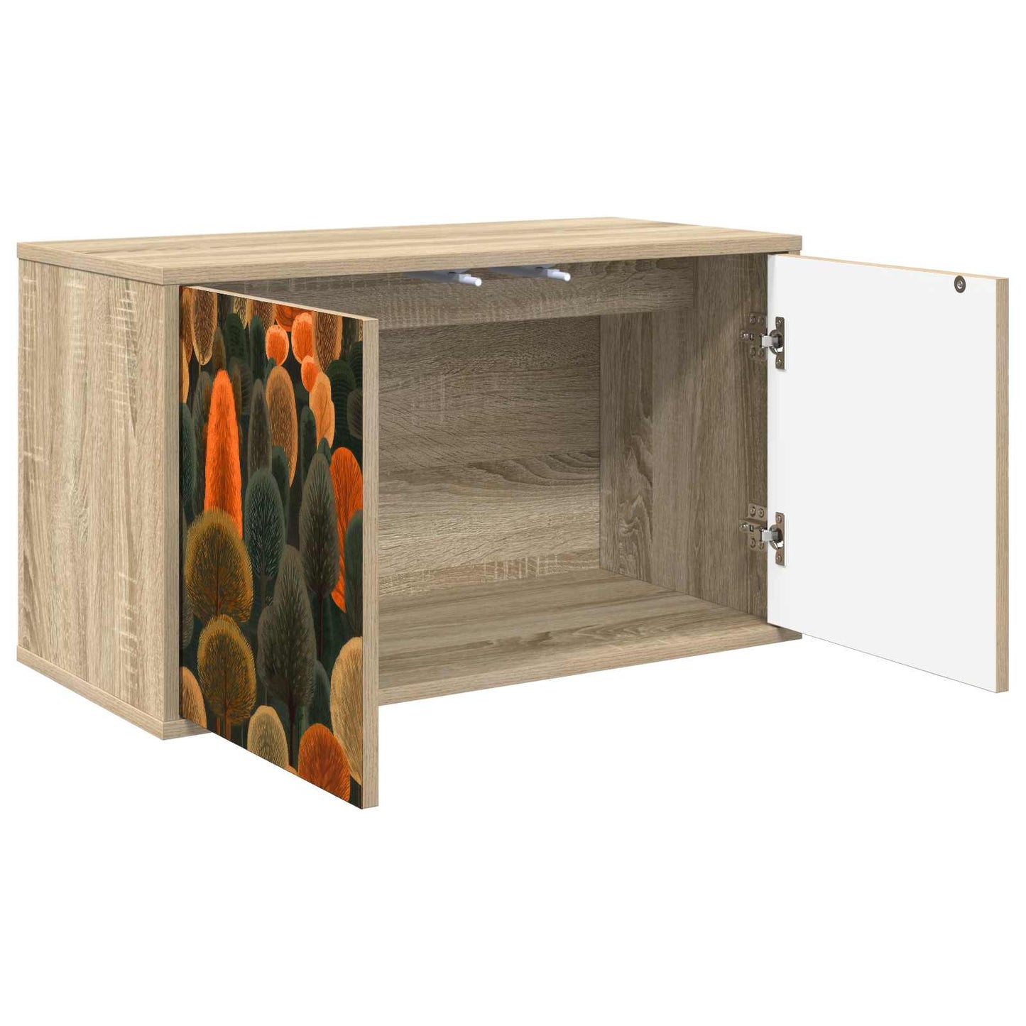 vidaXL Wall-mounted TV Cabinet ZAANDAM 69 x 33 x 40 cm Sonoma Oak