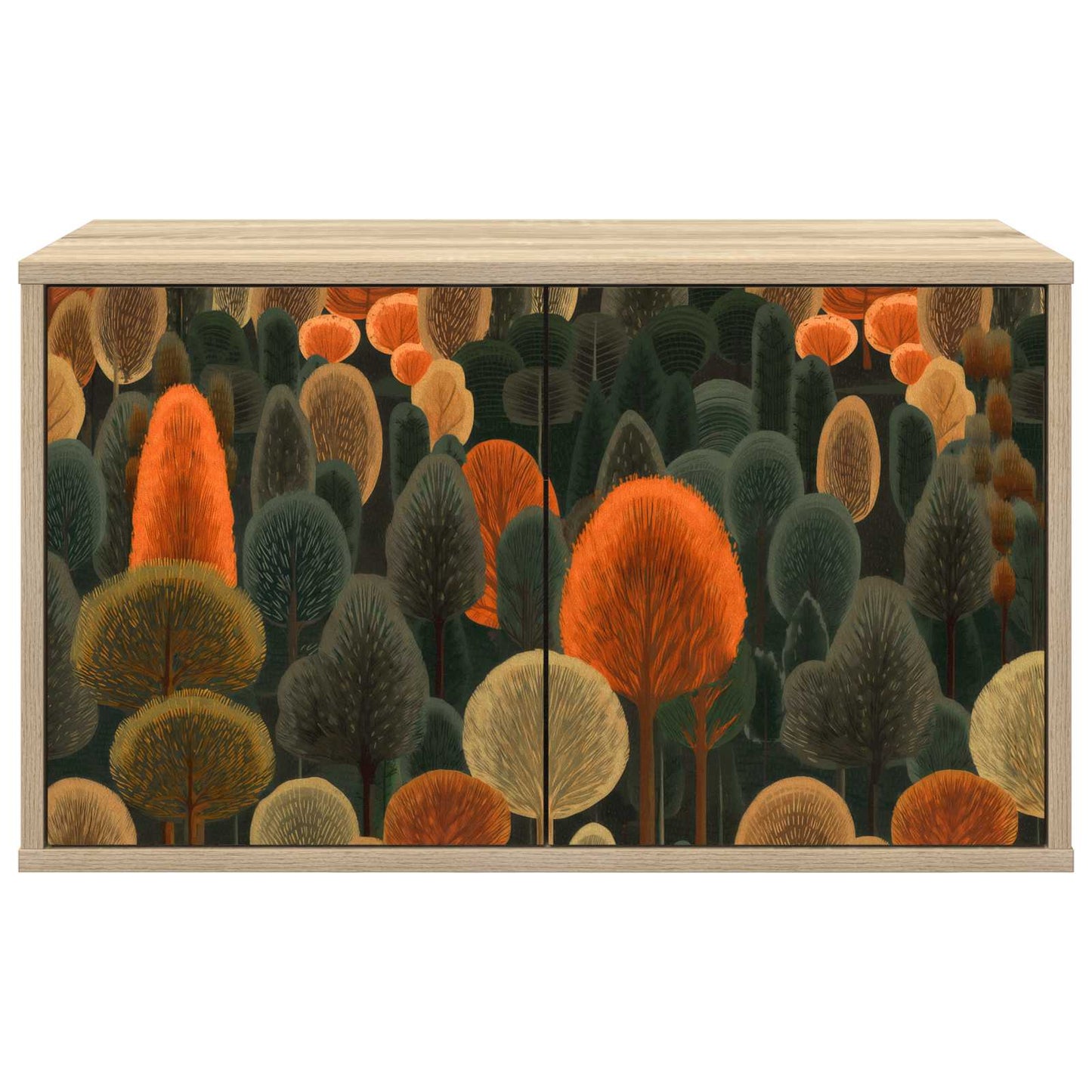 vidaXL Wall-mounted TV Cabinet ZAANDAM 69 x 33 x 40 cm Sonoma Oak
