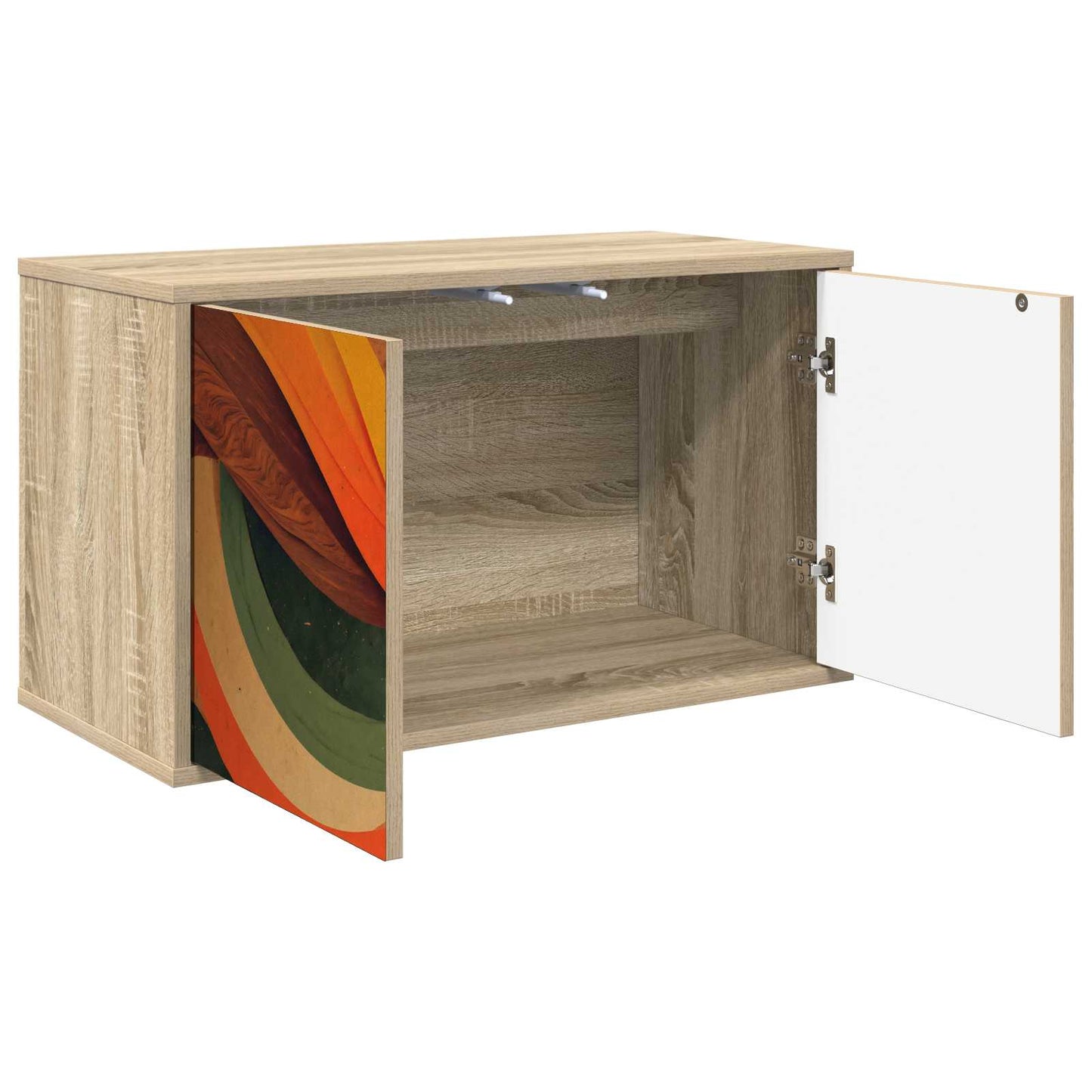 vidaXL Wall-mounted TV Cabinet BONN 69 x 33 x 40 cm Sonoma Oak