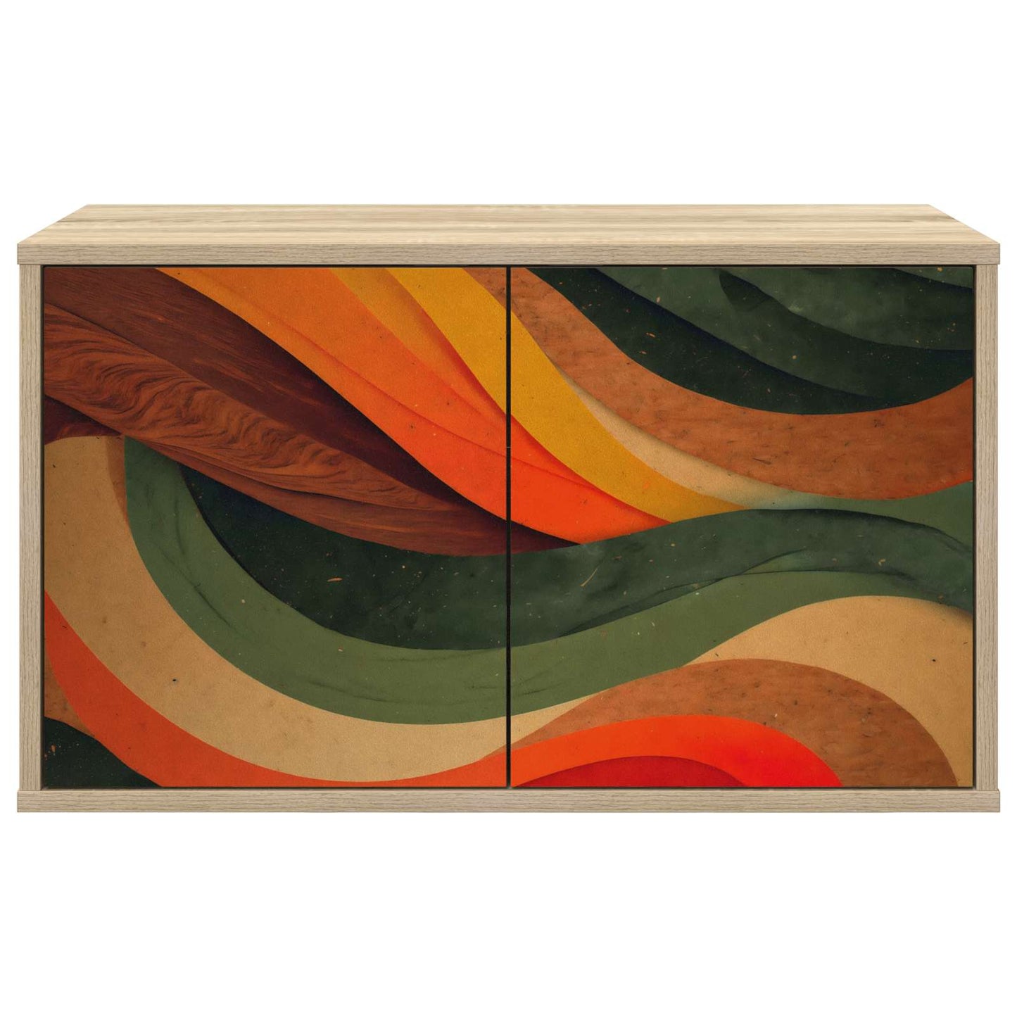 vidaXL Wall-mounted TV Cabinet BONN 69 x 33 x 40 cm Sonoma Oak
