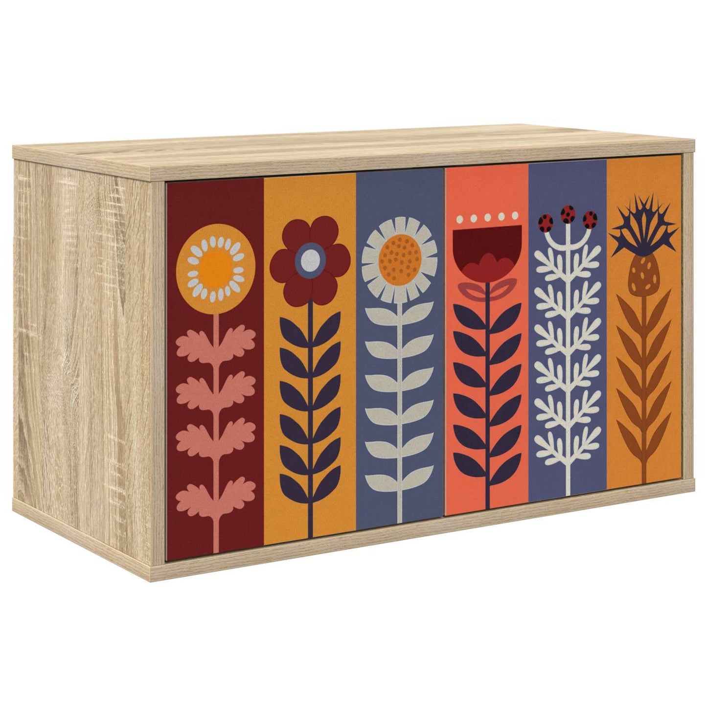 vidaXL Wall-mounted TV Cabinet ESSEN 69 x 33 x 40 cm Sonoma Oak