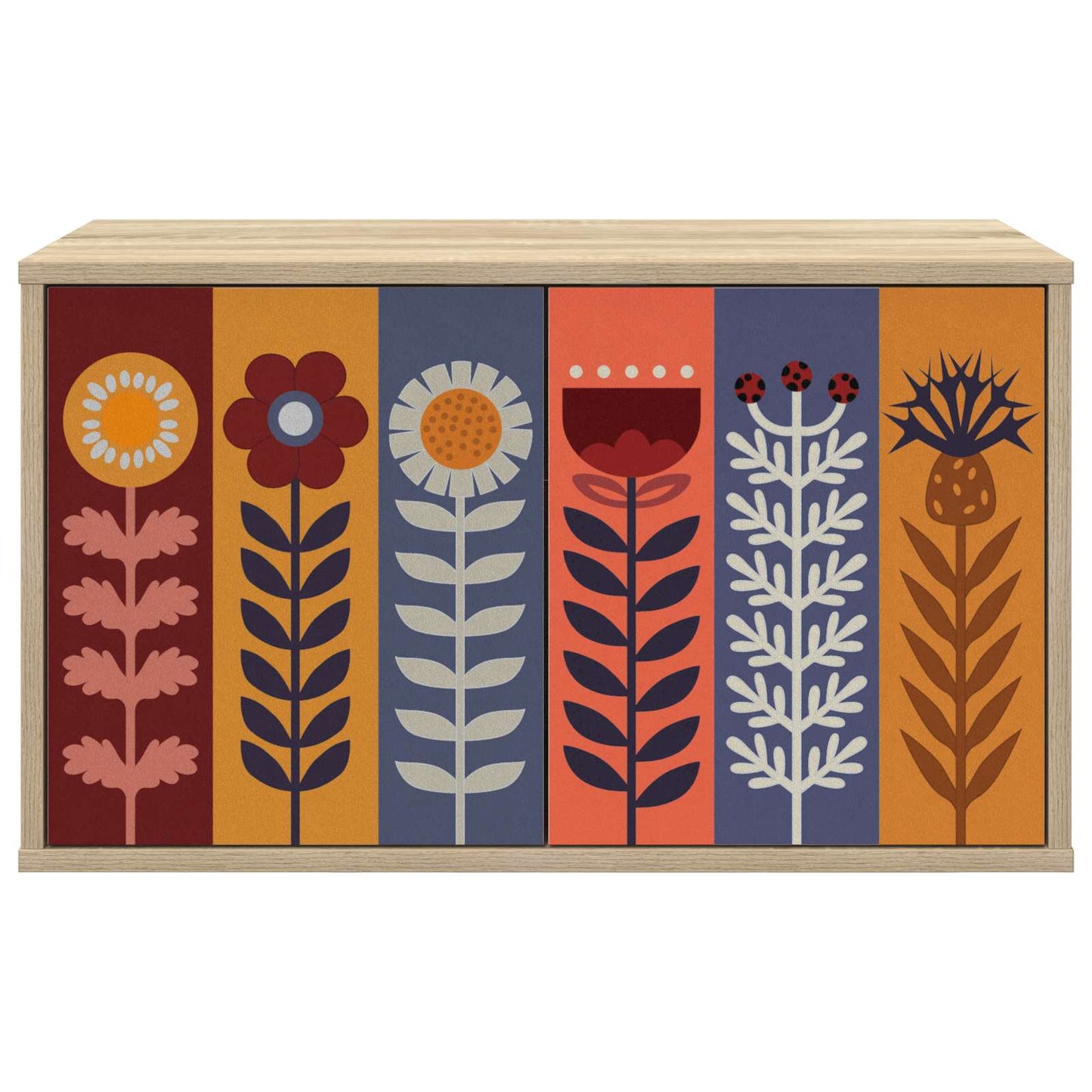 vidaXL Wall-mounted TV Cabinet ESSEN 69 x 33 x 40 cm Sonoma Oak