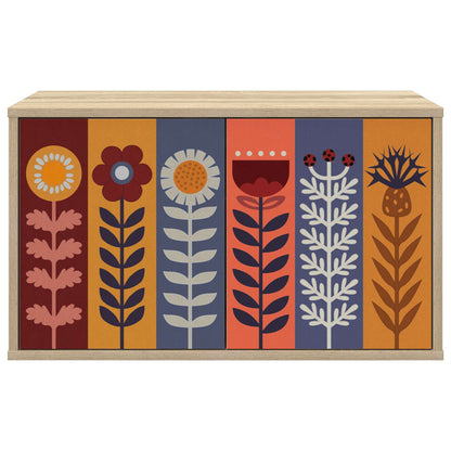 vidaXL Wall-mounted TV Cabinet ESSEN 69 x 33 x 40 cm Sonoma Oak