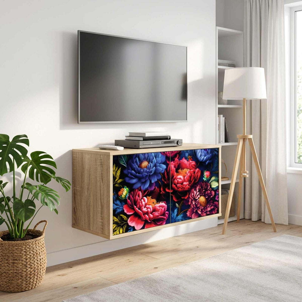 vidaXL Wall-mounted TV Cabinet KIEL 69 x 33 x 40 cm Sonoma Oak