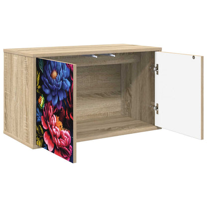 vidaXL Wall-mounted TV Cabinet KIEL 69 x 33 x 40 cm Sonoma Oak