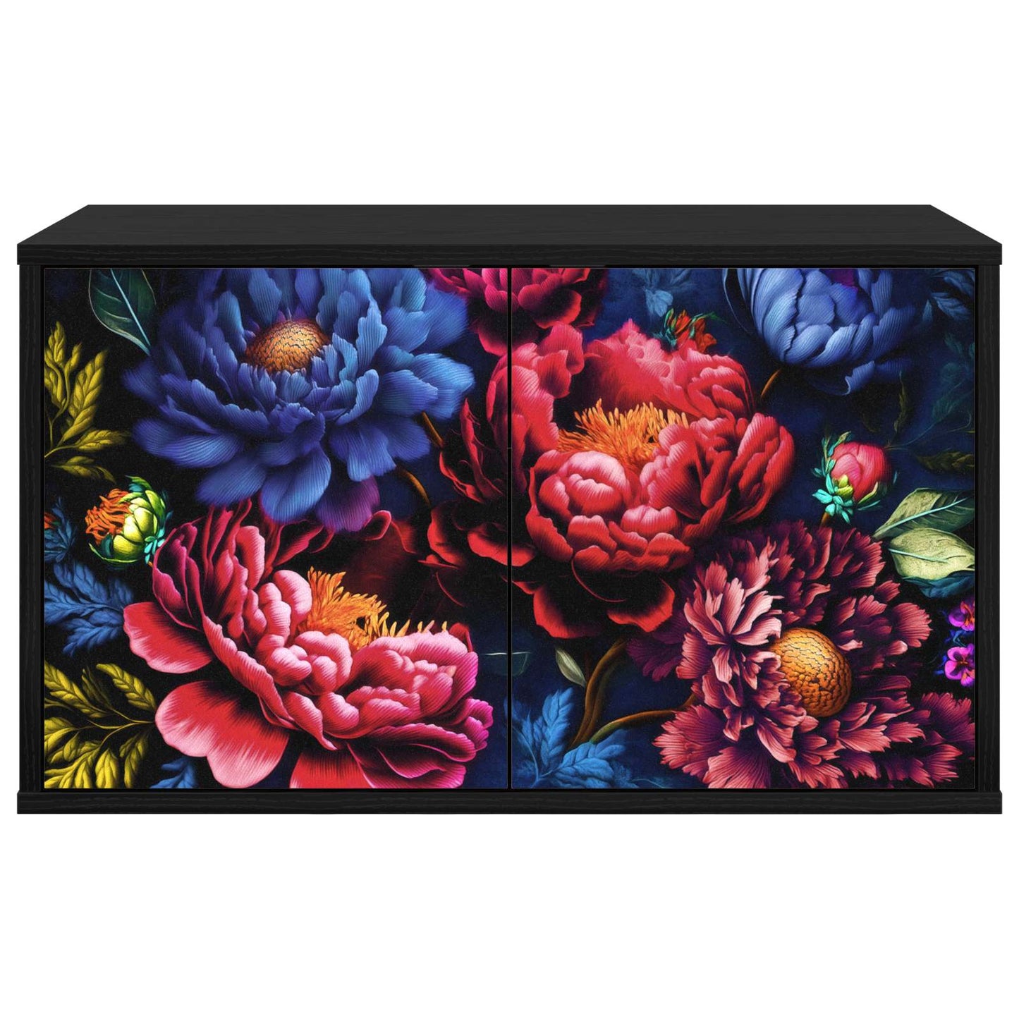 vidaXL Wall-mounted TV Cabinet KIEL 69 x 33 x 40 cm Black Oak