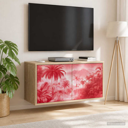 vidaXL Wall-mounted TV Cabinet AACHEN 69 x 33 x 40 cm Sonoma Oak