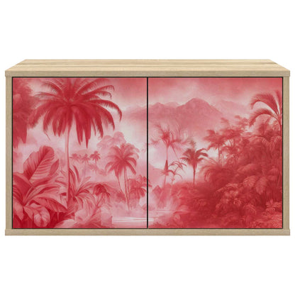 vidaXL Wall-mounted TV Cabinet AACHEN 69 x 33 x 40 cm Sonoma Oak